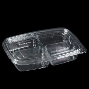 Clear Plastic Clamshell Food Container Clear Plastic Clamshell Food Container displaying fresh fruits and snacks for premium catering and retail presentation