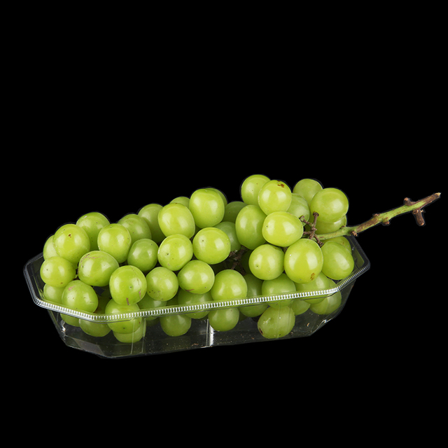 Food grade disposable recyclable and environmentally friendly plastic fruit tray