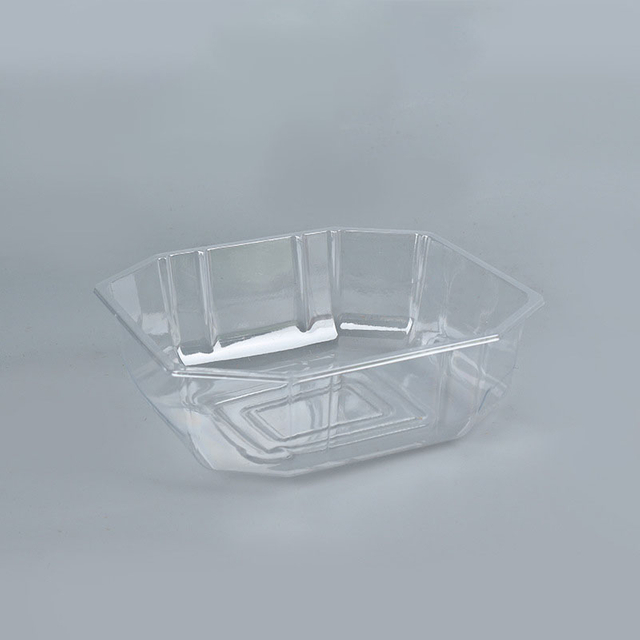 Disposable Transparent Octagonal Fruit Trays Lidded and Lidless Options for Fresh Fruits Cut Fruits Cooked Foods Vegetables and Fresh Produce.