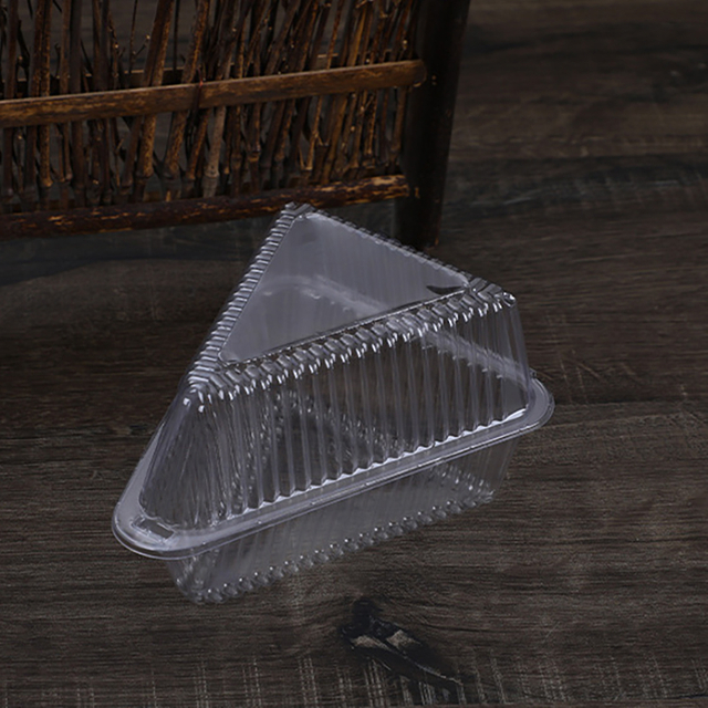 Transparent Triangular Box Healthy PET Material Cake Box Disposable Dessert Boxes Clamshell Food Packaging