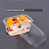 High Quality Transparent PET Plastic Container dry fruits box packaging fruit cake packing