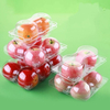 Transparent PET plastic container box for two separate fruit and vegetable packaging boxes