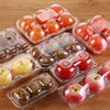 Custom Plastic Apple-Shaped Clamshell with 4 Dividers Fresh Fruit and peach Packing Container