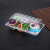 Wholesale Disposable Cake Box PET Food Grade Material Transparent Dessert Box Clamshell Plastic Box Packaging