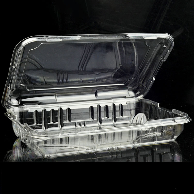 Transparent environmental protection fruit packaging box Supermarket cover plastic fruit and vegetable packaging box