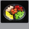 PET material environmentally friendly disposable fruit and vegetable divider box