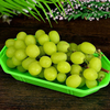 Boat type PET plastic fruit tray Lid free color grape Mango fruit box Rectangular boat type packing box