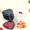 Heart-shaped environmentally friendly plastic fruit box Supermarket disposable blister pet box with cover fresh cut fruit and vegetables box