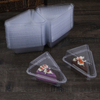 Transparent Triangular Box Healthy PET Material Cake Box Disposable Dessert Boxes Clamshell Food Packaging