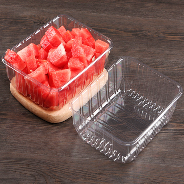 Supermarket disposable PET fresh tray, supermarket fruit and vegetable packaging plastic transparent blister pack