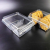 Recyclable PET Transparent Fruit Box For Packing Disposable Food Plastic Containers