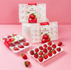 Disposable strawberry box Transparent fruit packaging plastic box wholesale shockproof strawberry express special belt strip